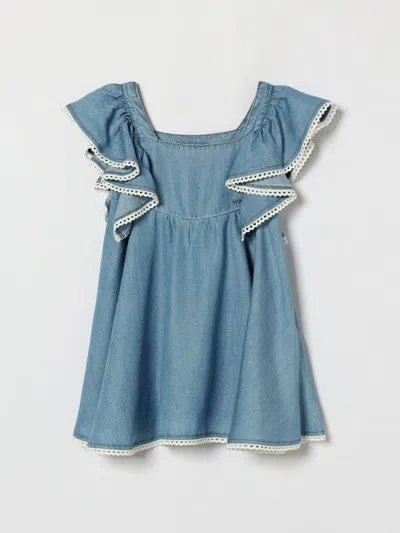 Twinset Dress Kids In Blue