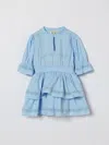 连衣裙 TWINSET 儿童 颜色 天蓝色