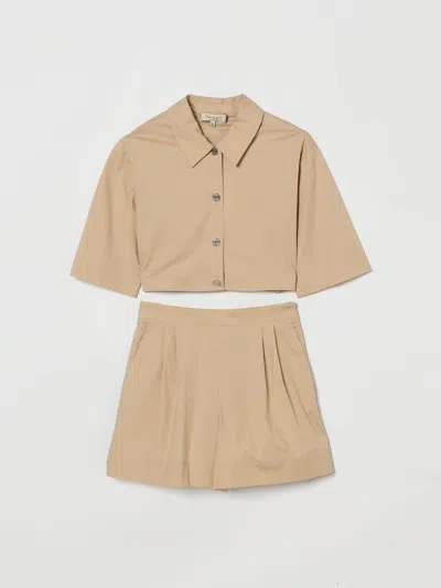 Twinset Dress  Kids Color Beige In Brown