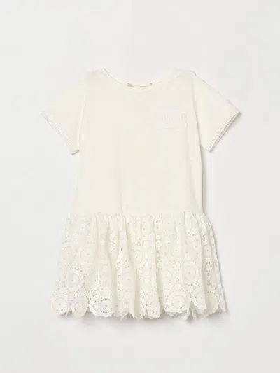 Twinset Dress  Kids Color Beige In Neutral