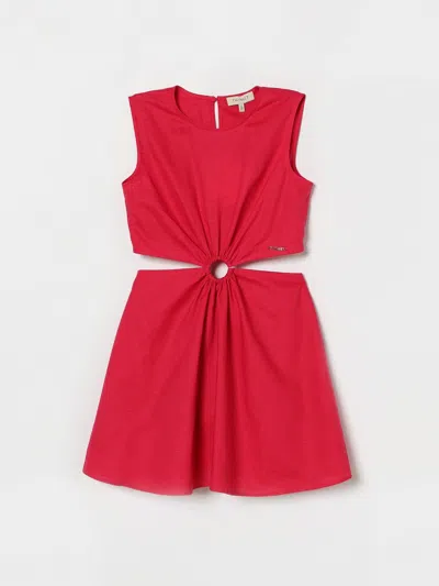 Twinset Dress  Kids Color Violet In Red