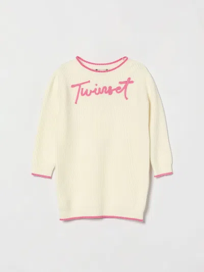 Twinset Dress Kids In Yellow