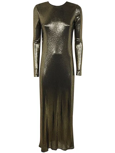 Twinset Dress In Oro E Nero