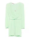 Twinset Twin-set Sleek Polyester Dress For Elegance In Light Green