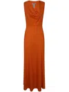 Twinset Twin-set Dress In Orangine