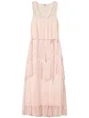 Twinset Twin-set Elegant Polyester Dress Design In Pink