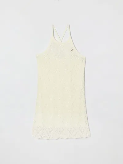 Twinset Dress  Kids Color White In Neutral
