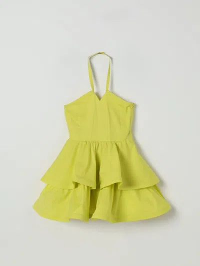 Twinset Dress  Kids Color Yellow In Green