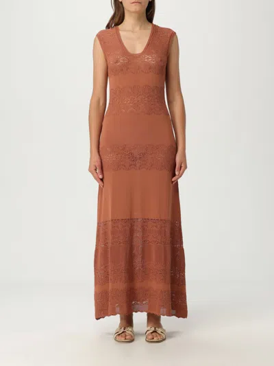 TWINSET DRESS TWINSET WOMAN COLOR AMBER,G89271037