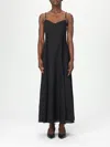 Twinset Lacing Maxi Dress In Black