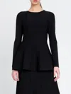 Twinset Panelled Fine-knit Dress In Black