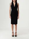 Twinset V-neck Sleeveless Dress In Black