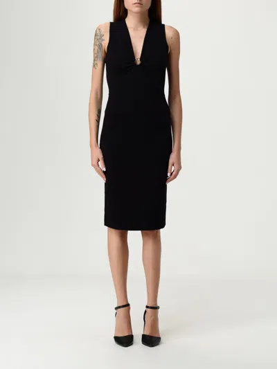 Twinset V-neck Sleeveless Dress In Black