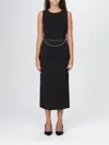 Twinset Vestido Midi - Negro In Black