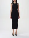 Twinset Viscose Dress In Schwarz