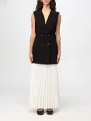 Twinset Pleated Dress In Schwarz