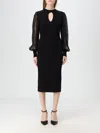 Twinset Knitted Midi Dress In Schwarz