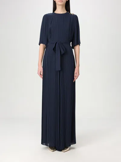 TWINSET DRESS TWINSET WOMAN COLOR BLUE,426946009