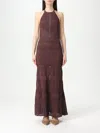 Twinset Dress  Woman Color Brown In Brown