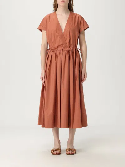 TWINSET DRESS TWINSET WOMAN COLOR BROWN,H03091032