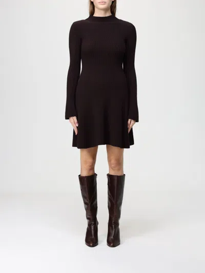 TWINSET DRESS TWINSET WOMAN COLOR BROWN,H56264032