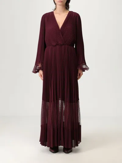 TWINSET DRESS TWINSET WOMAN COLOR BURGUNDY,435509050