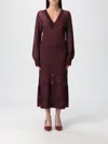 Twinset Dress  Woman Color Burgundy In Brown