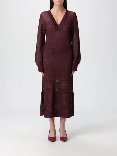 Twinset Dress  Woman Color Burgundy In Brown