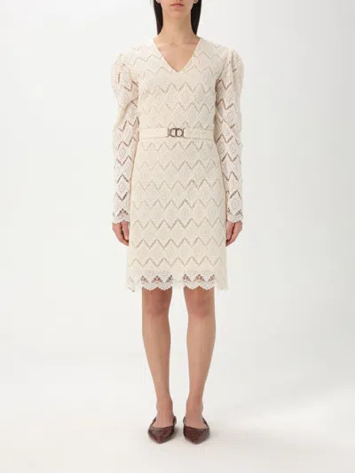 TWINSET DRESS TWINSET WOMAN COLOR NATURAL,426950067