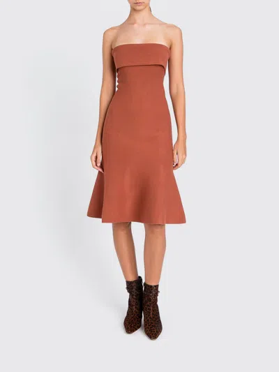 Twinset Dress  Woman Color Rust In Brown