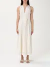 Twinset Dress  Woman Color Yellow Cream In イエロークリーム