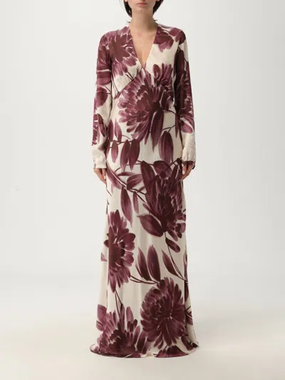 Twinset Dress  Woman Color Yellow Cream In Purple