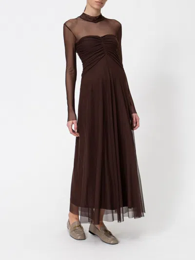 Twinset Dress Woman Color Brown