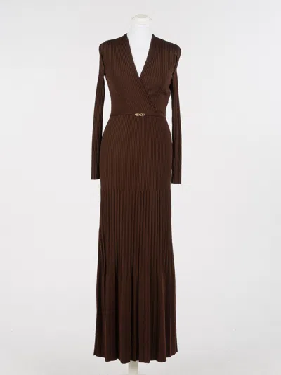Twinset Dress Woman Color Coffee In Brown
