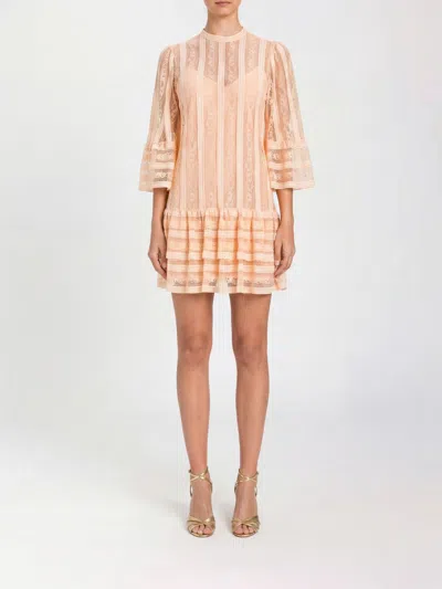Twinset Dress Woman Color Peach In Orange