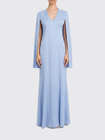 Twinset V-neck Long-sleeve Dress In Blue