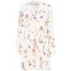 Twinset Twin-set Neutrals Floral Print Mini Dress In White