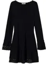 Twinset Falerd Black Mini Dress In Black