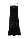 Twinset Poplin Dress In Black