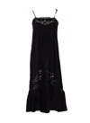 Twinset Poplin Dress In Black