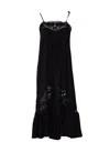 Twinset Poplin Dress In Black