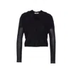 Twinset Twin-set Floral Embroidery Knit Sweater In Black