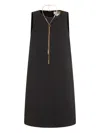 Twinset Sleeveless Mini Dress In Black
