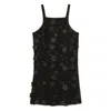 Twinset Boucl Short Dress With Embroidery In Black