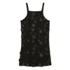 Twinset Boucl Short Dress With Embroidery In Black