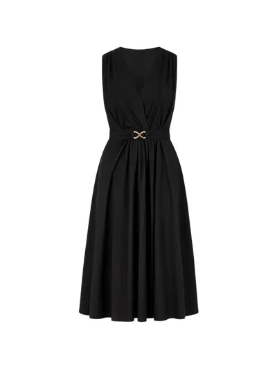 Twinset Dresses Blacks And Greys In Blue