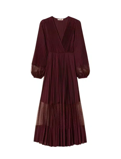 Twinset Dresses In Burgundy