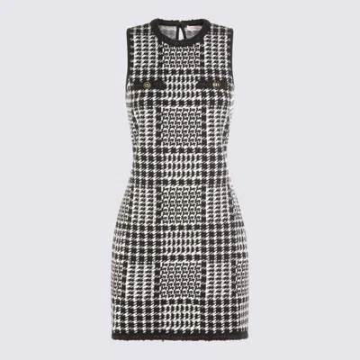 TWINSET DRESSES CHECK NEVE/NERO