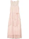 Twinset Twin-set Elegant Polyester Dress Design In Cupcake