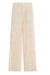 Twinset Cream Viscose Pants In Neutral